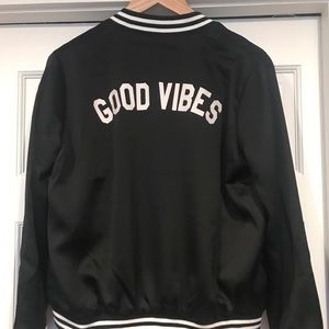 Sub_Urban Riot Good Vibes Graphic Bomber Jacket